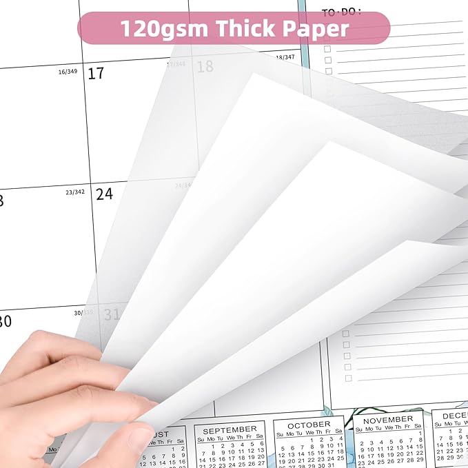 Ospelelf Calendar 2025-2026 Large Desk Calendar 22'' x 17'', Monthly Desktop Calendar, 18 Month Family Calendar, Use Jan 2025 - June 2026