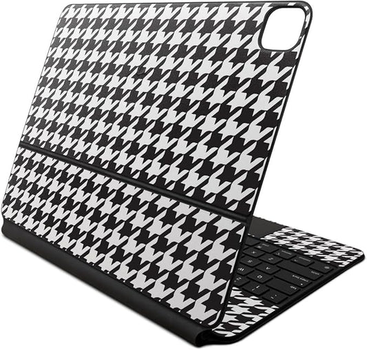 Skin Compatible with Apple Magic Keyboard for iPad Air 13-inch (M2) 2024 - Houndstooth - Premium 3M Vinyl Protective Wrap Decal Cover - Easy to Apply | Crafted in The USA by MightySkins