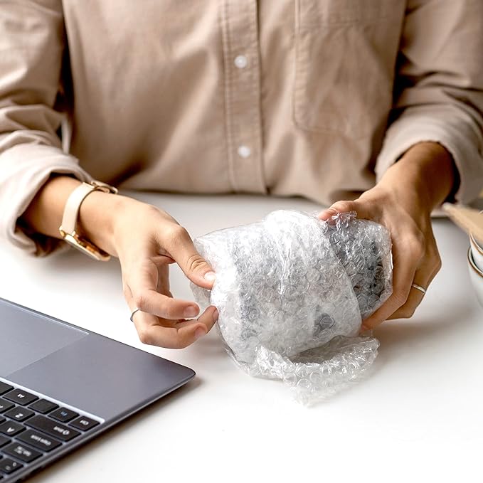 Yens Bubble Cushioning Rolls Packing Materials, 3/16" AIR Bubble,72 FT, 12 inch width Perforated every 12" (72 ft, Clear)