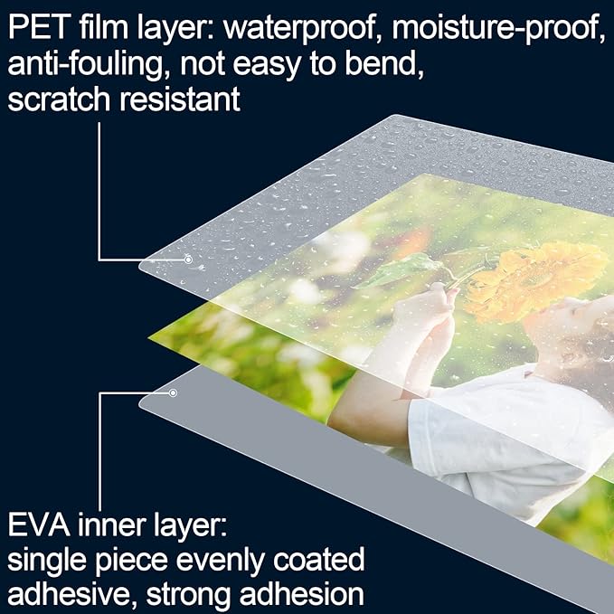 HERKKA 500 Pack Laminating Sheets, Holds 8.5 x 11 Inch Sheets, 3 Mil Clear Thermal Laminating Pouches 9 x 11.5 Inch Lamination Sheet Paper for Laminator, Round Corner Letter Size