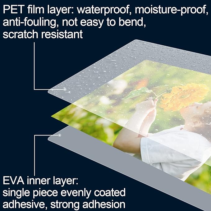 HERKKA 300 Pack Laminating Sheets, Holds 8.5 x 11 Inch Sheets, 3 Mil Clear Thermal Laminating Pouches 9 x 11.5 Inch Lamination Sheet Paper for Laminator, Round Corner Letter Size