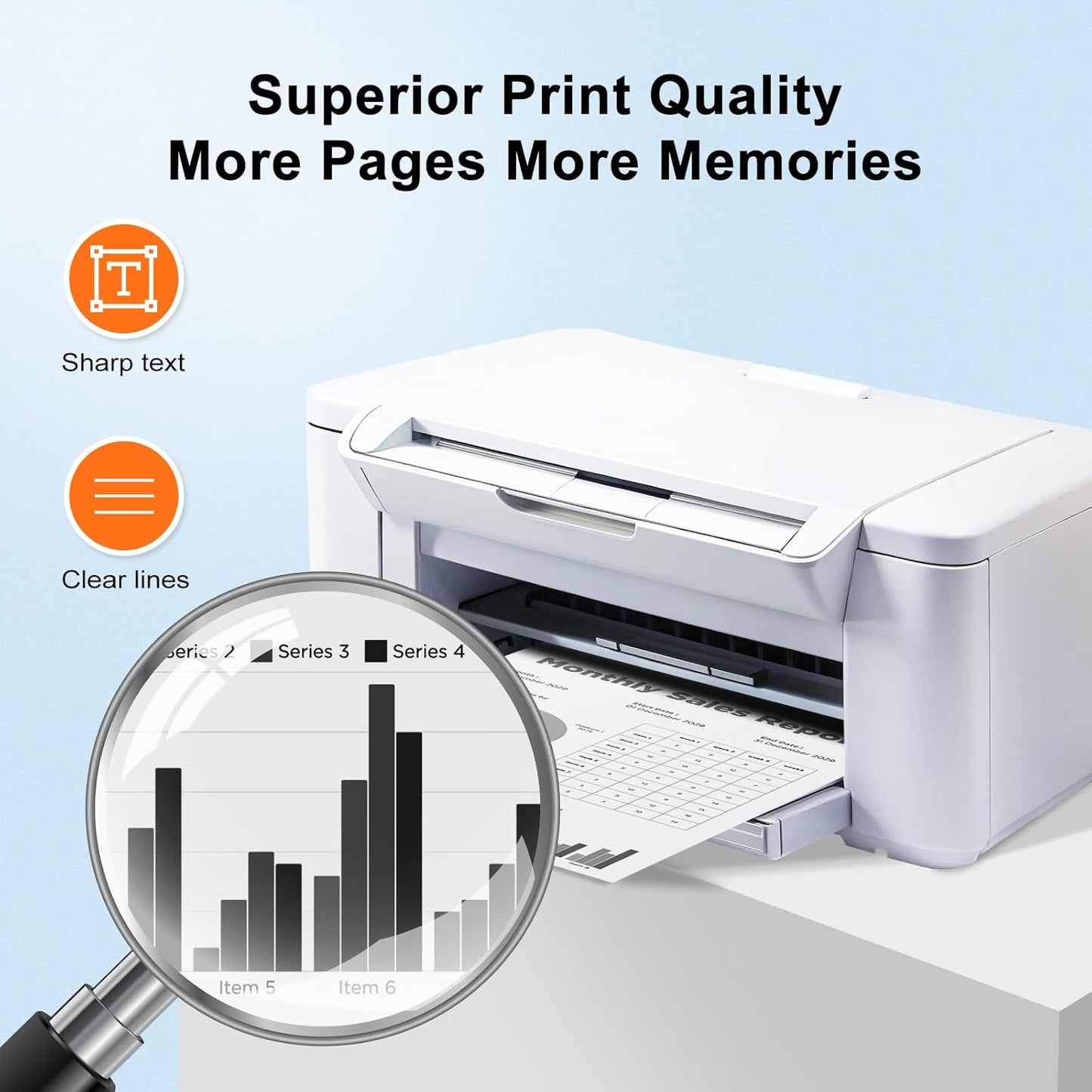 TN760 Toner Cartridge Replacement for Brother TN760 TN-760 TN730 TN-730 Black Toner for HL-L2350DW HL-L2370DW HL-L2395DW MFC-L2710DW MFC-L2750DW DCP-L2550DW Printer (2 Pack)