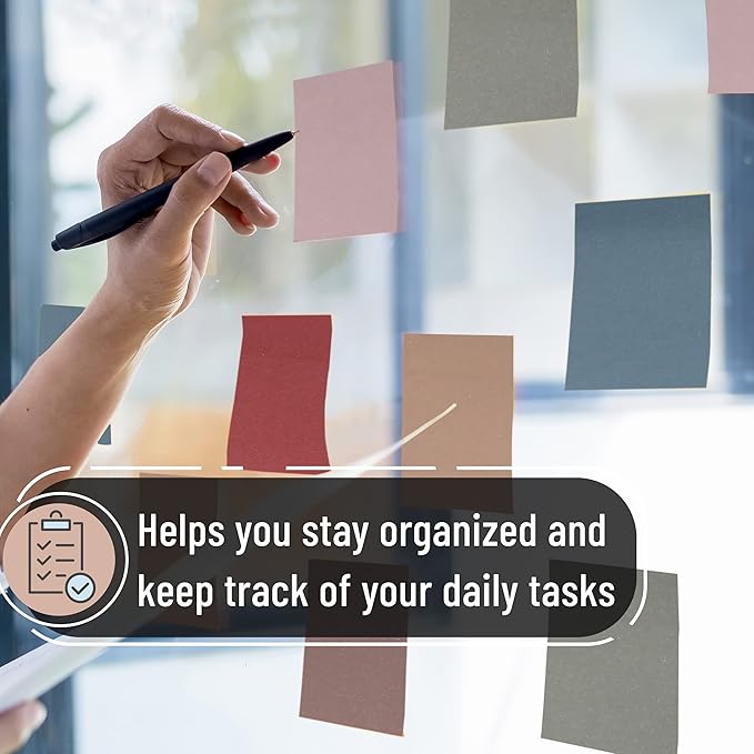 Mr. Pen- Sticky Notes, 3”x3”, 24 Pads, Vintage Colors Sticky Notes, Sticky Note, Self-Stick Note Pads, Sticky Pads Sticky Notes Aesthetic, Colorful Sticky Notes, Sticky Notes Bulk, Bulk Sticky Notes