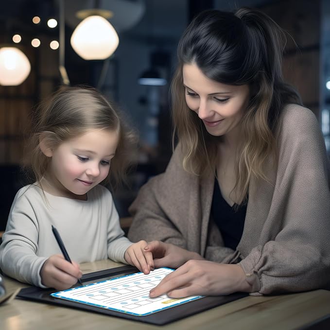 Sounds & Blends Dry Erase Sheets for Phonics Learning, Syllable & Letter Practice for Homeschool and Classroom Use, Ideal for Teachers and Students, Pack of 10, 9”x12”