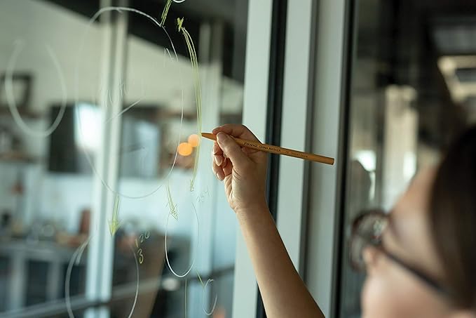 Dixon Industrial Phano Peel-Off China Marker Pencils, Green (00074) (Pack of 6, 72 Count Total)