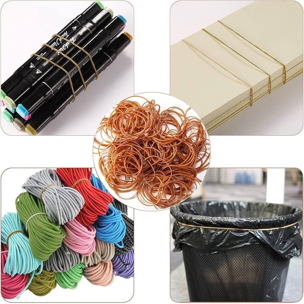 3-1/2" x 1/8'' - Size #33 - Rubber Band Depot - Everyday Rubber Bands, Business Bands - Approximately 100 Per Bag - 1/8 Pound Bag