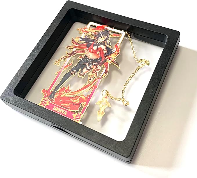 Metal Bookmarks - Genshin Impact Dehya Brass Bookmarks with 3D Display Box for Women Men Sisters Friends - Perfect Birthday Gifts for Book Lovers