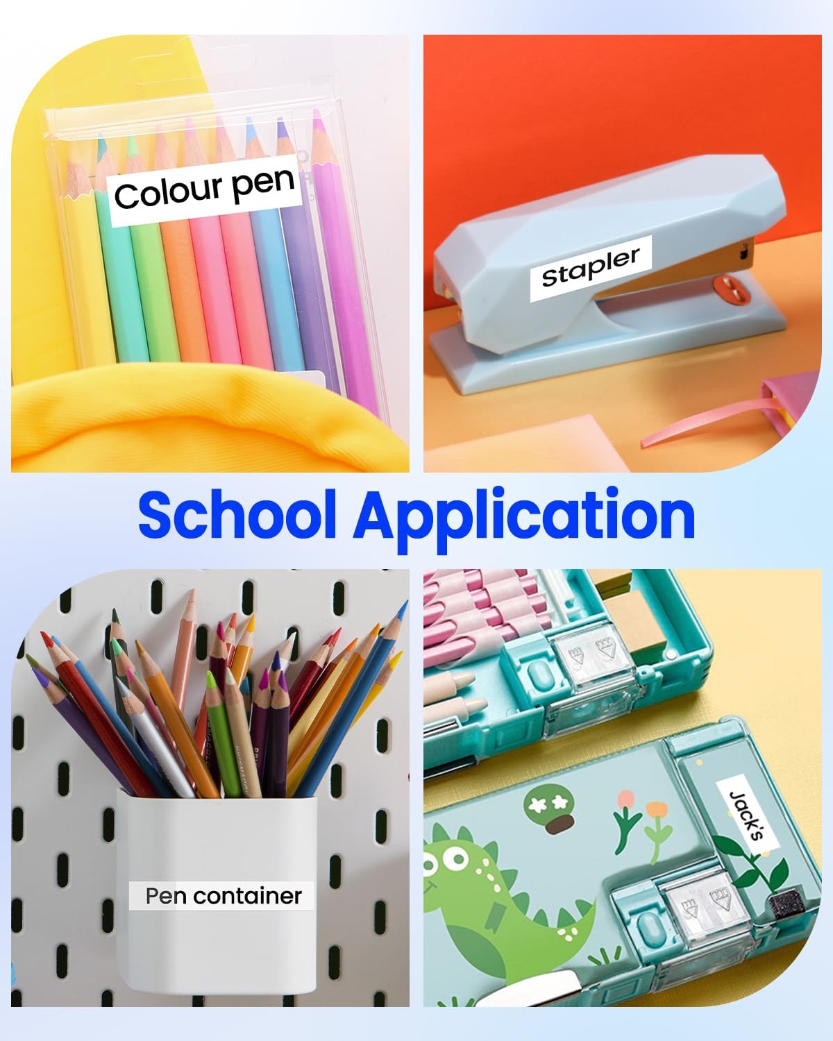 Airmall Replace for Brother Label Maker Tape TZe-231 TZe TZ Tape 12mm 0.47 Inch Laminated White TZe231 Black on White Compatible with Brother P-Touch 1/2" PT-D210 D220 H110 D400 D410 1280, 10-Pack