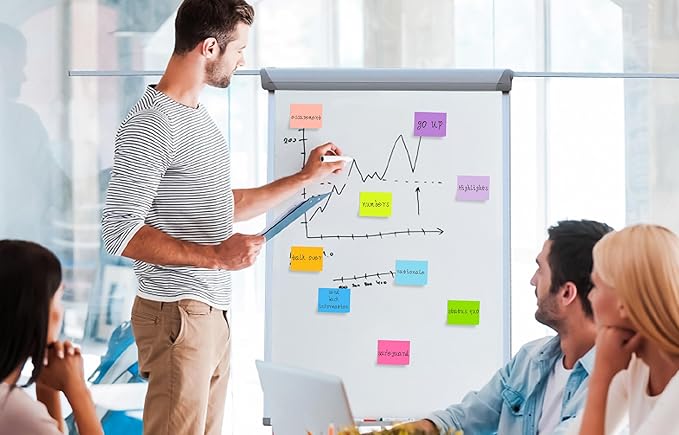 36 Pads Sticky Notes 1.5x2 inch Post, 9 Bright Colors Mini Self-Stick Pads Bulk, 70 Sheets/Pad