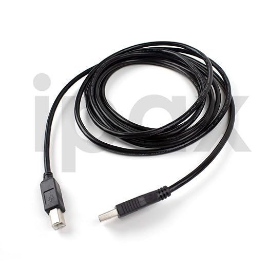 IPAX Premium Series 10Ft USB Printer Cable Compatible with Canon Pixma HP Deskjet Envy Laserjet Officejet Samsung Xerox Zebra
