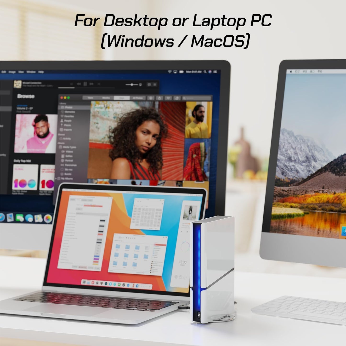 Avolusion PRO-H1 4TB 7200RPM USB 3.2 Gen2 (10Gbps) External Hard Drive (for Windows or MacOS Desktop PC/Laptop) (Renewed)