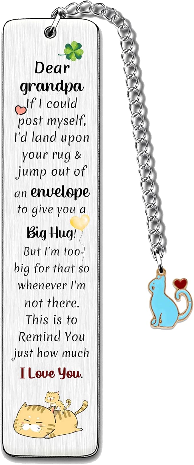 Grandpa Bookmarks Christmas Gift Bookmark Grandfather Birthday Present I Love You Happy Retirement Appreciate Funny Love Quotes Engraved Keepsakes Grandad Fathers Day Gifts Ideas from Grandkids