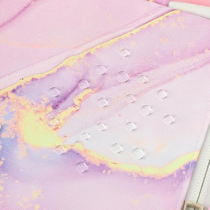 canvaslife 360° Protective Laptop Sleeve Case Bag with 3 Pockets for 14 inch Dell HP Lenovo Laptop and MacBook Pro 14 inch,Surface Laptop 14.4 inch (Pink marble)