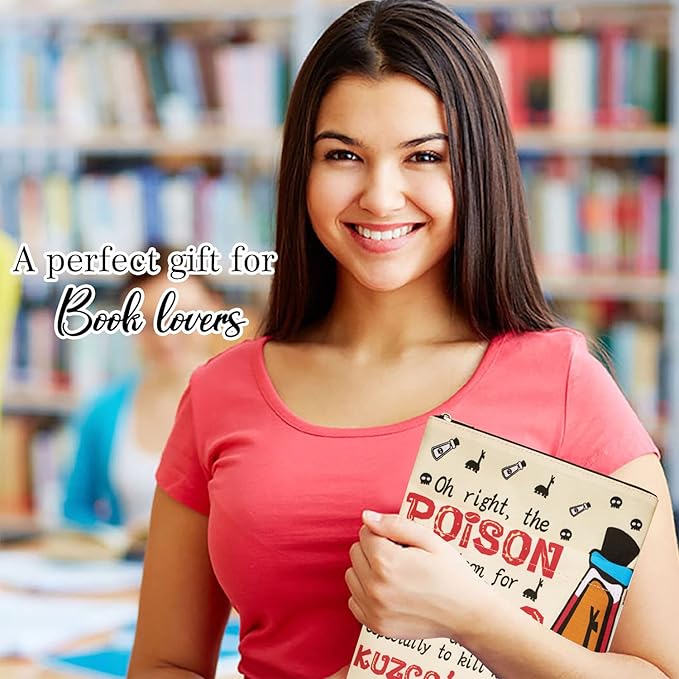 Book Sleeve for Book Lovers, Bookish Book Protector, Book Covers for Paperbacks, Washable Fabric, Book Sleeves with Zipper, Medium 11 Inch X 8.7 Inch