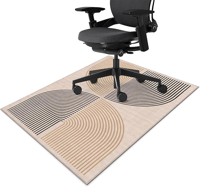 Office Chair Mat for Hardwood Floor Minimalist Art 36"x48" Computer Gaming Chair Mat Anti-Slip Office Rugs Floor Protector for Rolling Chairs Under Desk Rug for Home Office