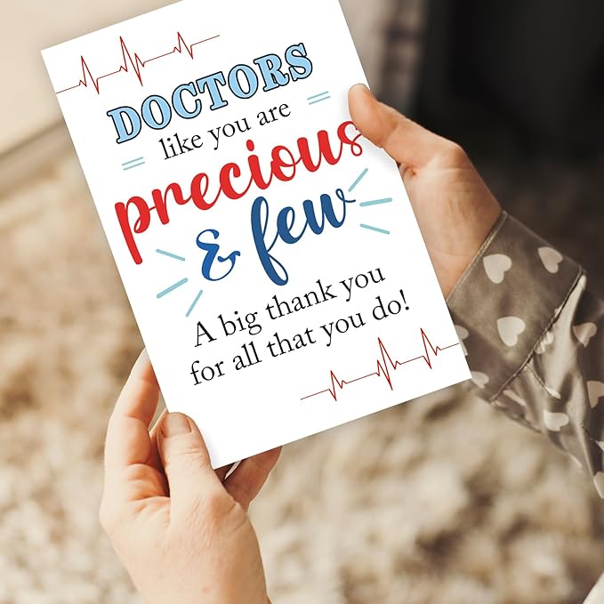 Funny Thank You Doctor Gifts, Perfect Doctor Thank You Card for Him Her, Doctor Birthday Gift Card