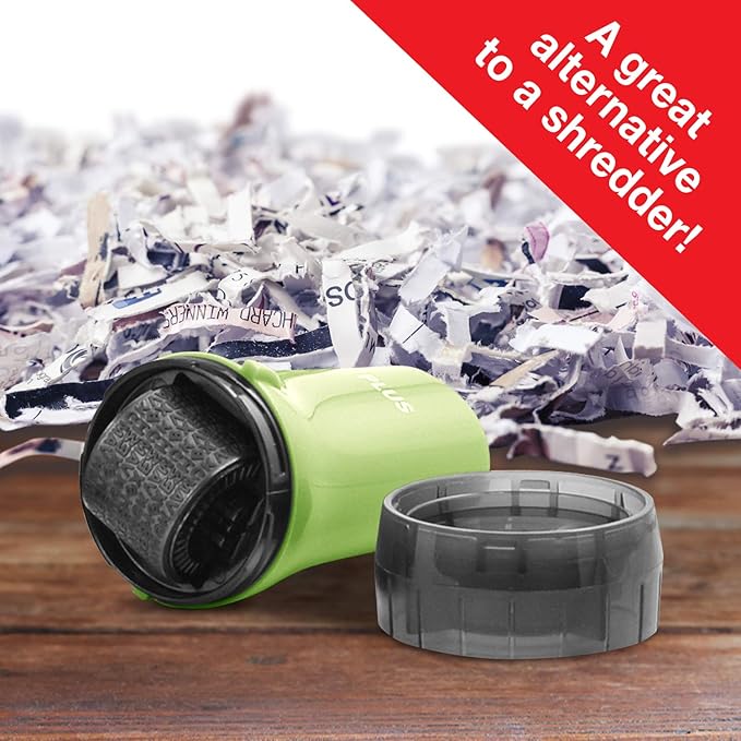 Guard Your ID Security Roller Set for Identity Theft Protection Advanced 2.0 Stamping and Redacting (Regular 3-Pack, Green)