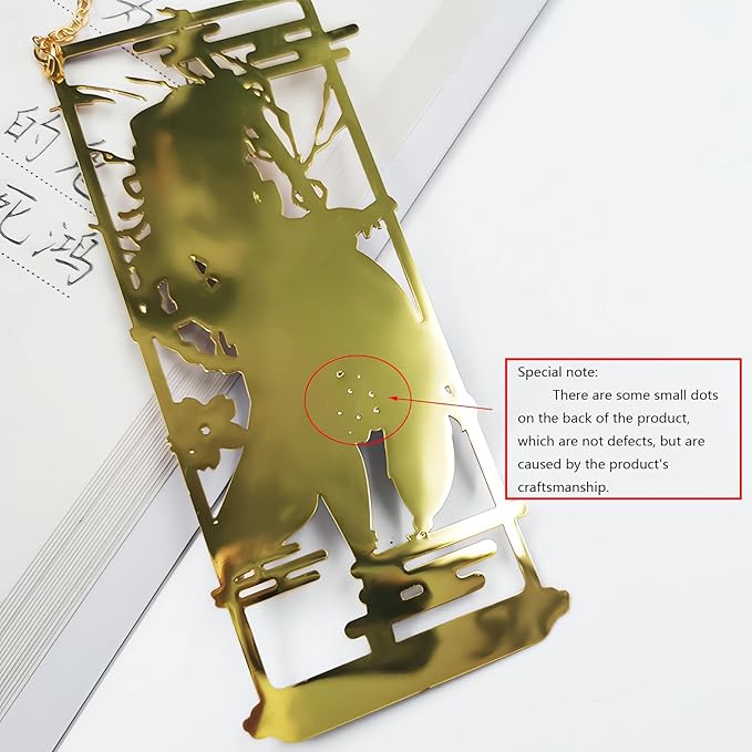 Kaedehara Kazuha Bookmark with Chain Original Genshin Impact Metal Bookmark - Collect All Your Favorite Characters!