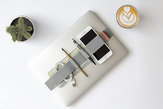 Beblau Slim Portable Tech Organizer – Attachable Laptop & Notebook Accessory | Fits 13"-17" | Backpack Insert & Desk Organizer | Office, Home, & School | Work-from-Home Essentials | Christmas Gift
