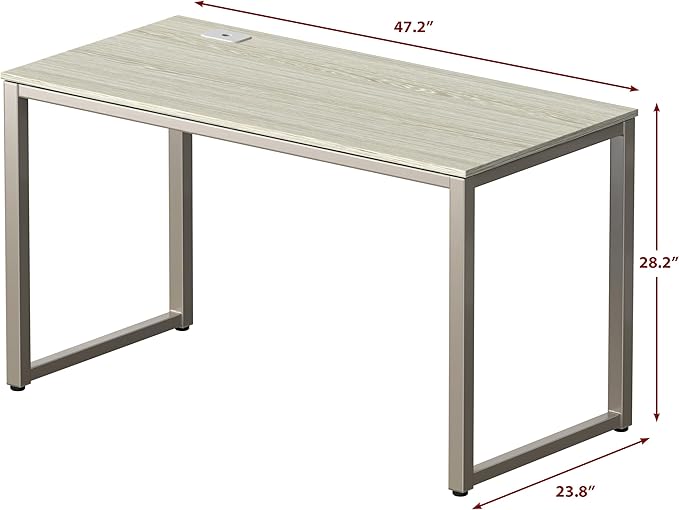 SHW Artwork Office 48-Inch Computer Desk, Maple