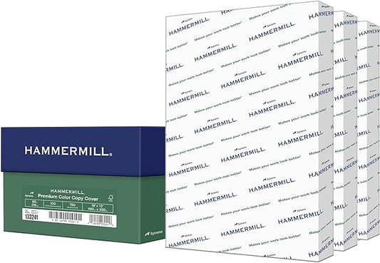 Hammermill Cardstock, Premium Color Copy, 80 lb, 19 x 13-3 Pack (700 Sheets) - 100 Bright, Made in the USA Card Stock, 133241C, White