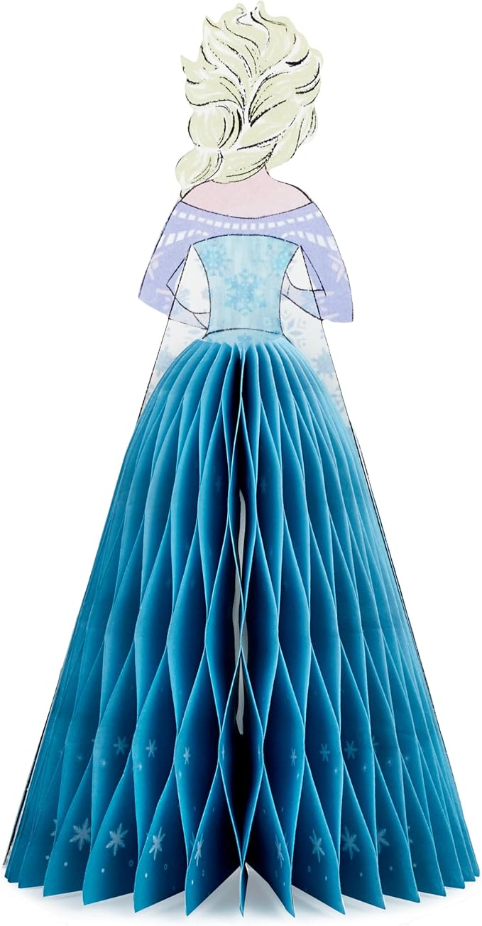 Hallmark Paper Wonder Frozen Disney Princess Pop Up Birthday Card (Honeycomb Elsa) for Birthdays, Encouragement, All Occasions