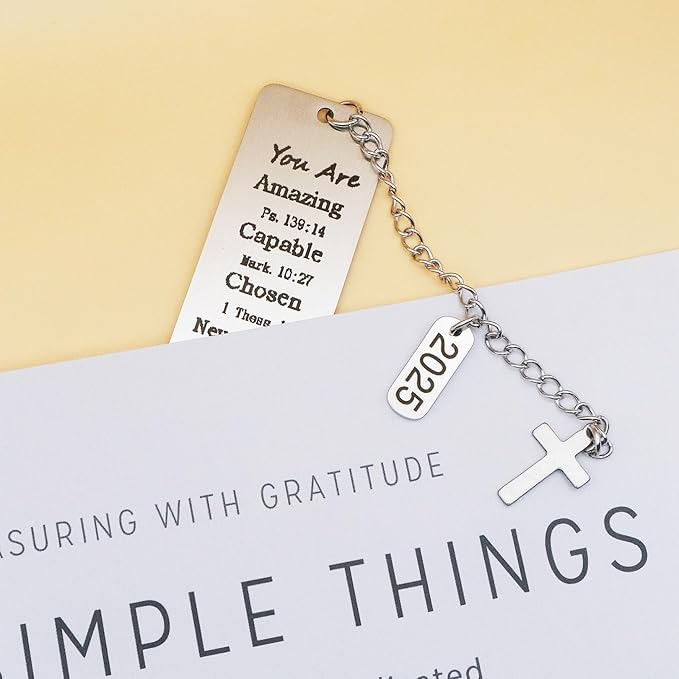 Graduation Gifts for Him Her 2025 Graduation Bookmark Gifts Class of 2025 Christian Graduation Gifts for Women Men Girls Senior 2025 High School College Graduation Gifts for Her Bible Book Marker