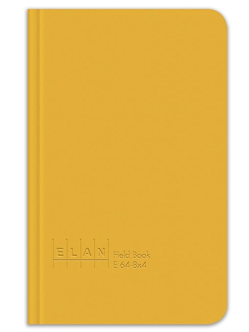 Elan Publishing Company E64-8x4 Field Surveying Book 4 ⅝ x 7 ¼, Yellow Cover (Pack of 6)
