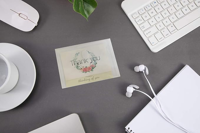 5x7 Small Plastic Envelopes Receipt Check Storage File Holder Case 10 Pack Hook & Loop Closure (clear-10 Pack)