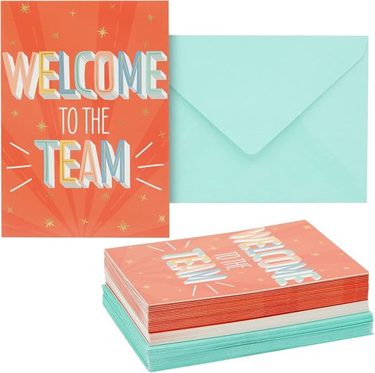 Pipilo Press 36 Pack Blank Welcome to the Team Cards with Envelopes, Employee Appreciation Gifts (5 x 7 In)