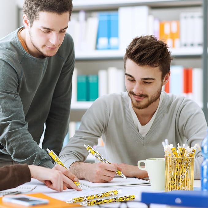 Jetec 30 Pcs Duck Pens Gifts Inspirational Cute Ballpoint Pens Bulk Motivational Employee Appreciation Gifts Black Ink for Duck Lovers Thank You Coworkers