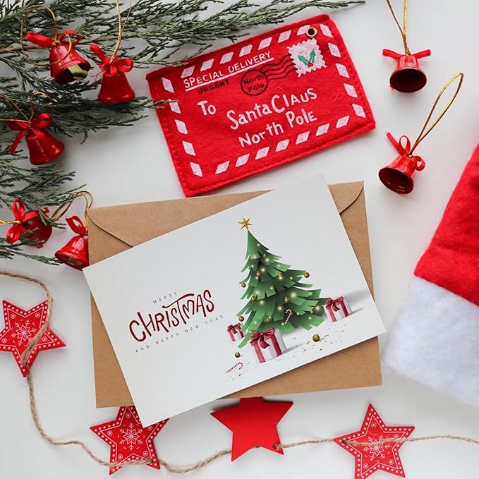 MaxGear Postcards for Mailing, 4" x 6" Cardstock Paper Postcard Paper, Blank Postcard Christmas Card, 300 GSM Thank You Postcards Printable Post Cards, 60 Pack White Blank Post Cards Bulk