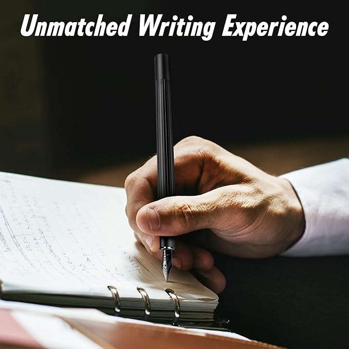 JINHAO Fountain Pen Extra Fine Nib, Includes Ink Cartridges & Converter, Perfect Weight, Optimal Flow, No Skips