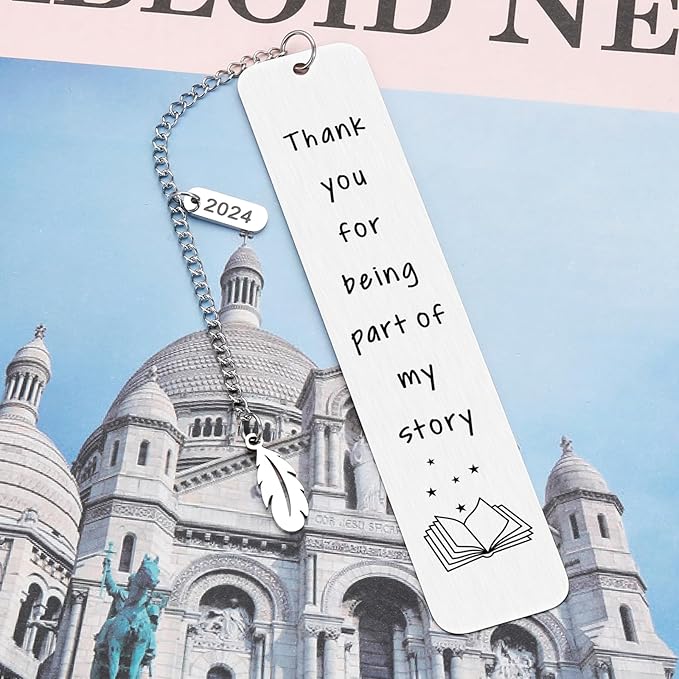 Christmas Teacher Gifts 2024 Thank You Appreciation Gift for Teacher Bookmark for Reading Women Teacher Bookmark End of Year Graduation Gift for Teacher Birthday Gift for Daycare Teacher