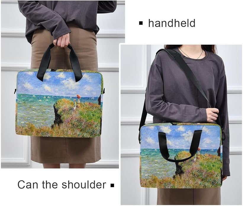 WIHVE Laptop Shoulder Bag 15 14 13inch Laptop Case Bag for Women Men