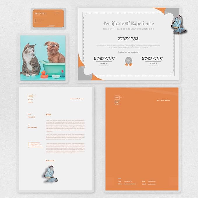 Binditek 200 Pack 5 Mil Thermal Laminating Pouches, 9x11.5 Inches Laminating Sheets, for Letter Size, Ultra Clear, Glossy, Hold 8.5x11 Inches, Heat Seal, School Office Supplies