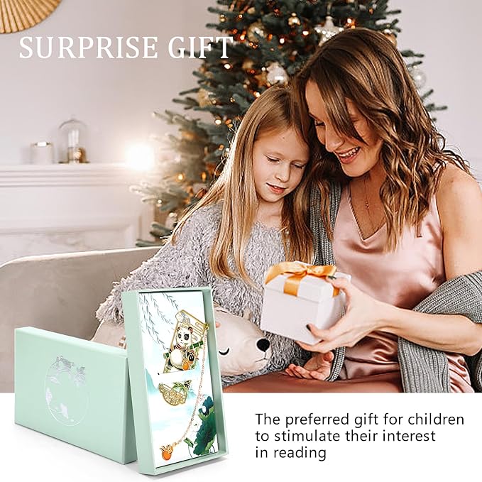 JinYeZi-Metal Bookmark, Cute Panda Design, Creative Bookmark Suitable for Book Lovers and Students, Unique Design is an Excellent Choice for Teacher's Day Gifts/Christmas Gifts/Book Lovers Gifts