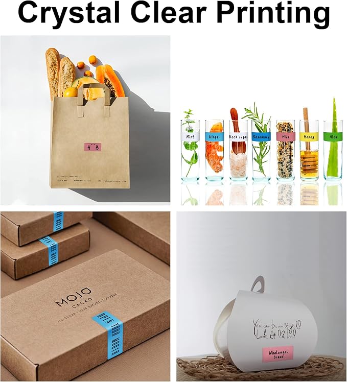 Hybsk 2x1 inch Color Direct Thermal Labels for Shipping, Barcodes, Address, Compatible with Rollo Label Printer & Zebra Desktop Printers,(2"x1",Blue)