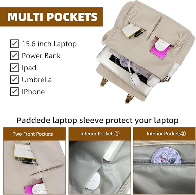 Lovvento Shoulder Messenger Bag for Men - Women Laptop Bag 15.6 inch Satchel Bags Mens Canvas Crossbody Tote Bags