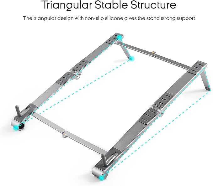 Magic X1, Mini 3-in-1 Multi-Function Laptop Stand, Pocket Size Adjustable Stand, fit Your Phone, Tablet, and Laptop(16'' and Below), Multi Angles Aluminum Ergonomic Device Riser