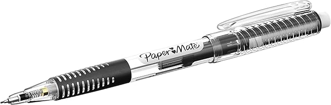 Paper Mate Clearpoint Mechanical Pencils 0.5mm, Break Resistant HB #2 Lead, School Supplies, Art Supplies, Drawing Supplies, Sketching Pencils, 2 Pencils, Black, 1 Lead Refill Set, 2 Erasers