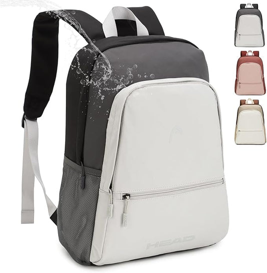 HEAD Waterproof Travel Backpack for Women & Ladies, Casual Daypack for Sport/Gym/College Work/Workout/Outdoor/Daily Use, Lightweight Laptop Backpacks for 13.5 inch Notebook
