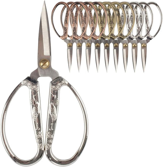 JubileeYarn Crane Motif Small Embroidery Craft Scissors - Assortment - 9 Scissors