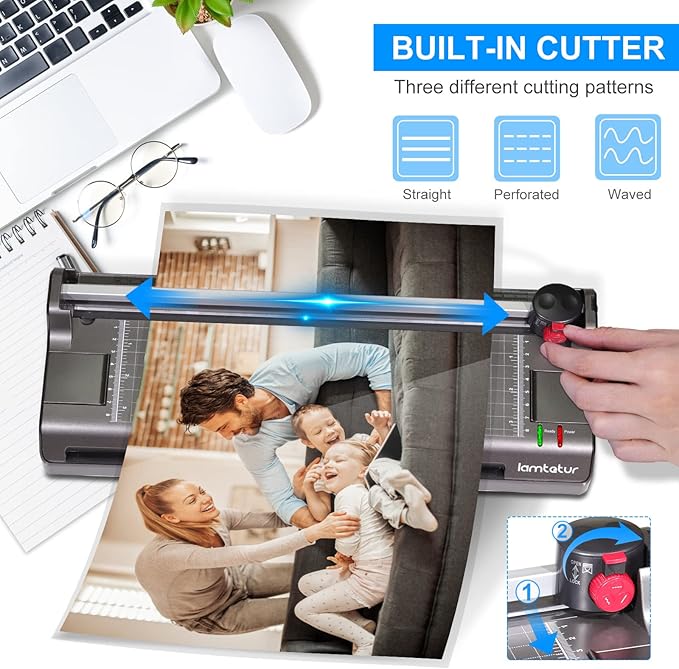 Thermal Laminator Machine 11X17 with 70 Laminating Sheets for Office Home School Teacher Use,13inch Hot&Cold Laminating Machine for A3/A4,Lamination Machine with Paper Cutter, Corner Rounder