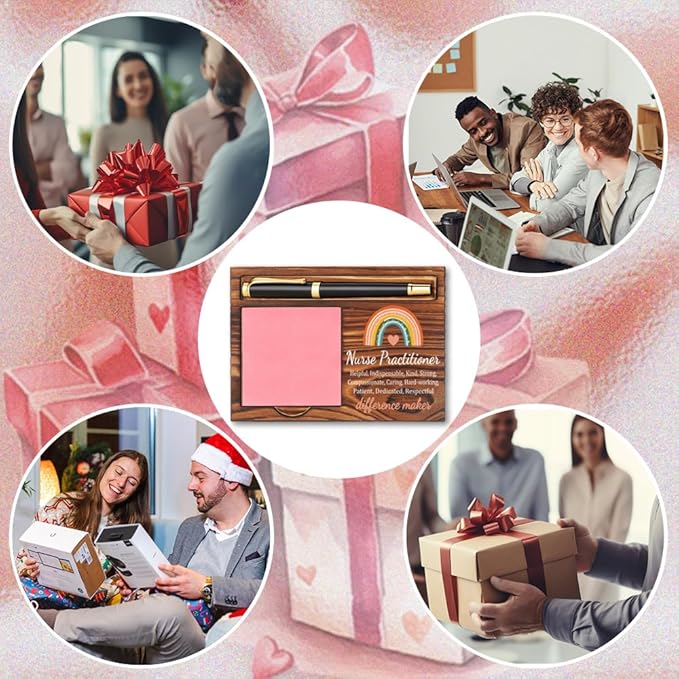 Nurse Practitioner Sticky Note Holder, Thank You Nurse Practitioner Gifts, Nurse Practitioner Appreciation Gifts, Nurse Practitioner Office Decor Self-Stick Note Pad Holders YB370