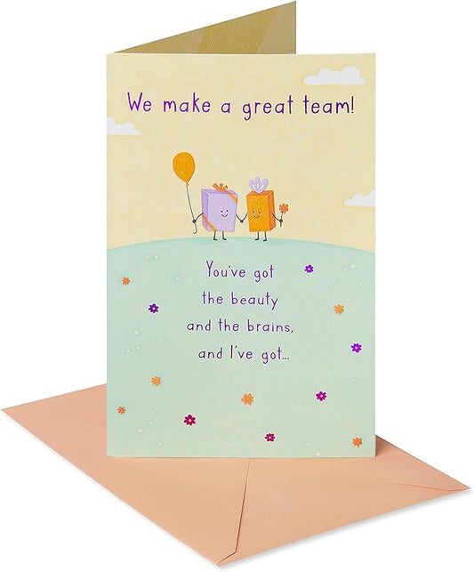 American Greetings Birthday Card for Wife (Beauty and Brains)