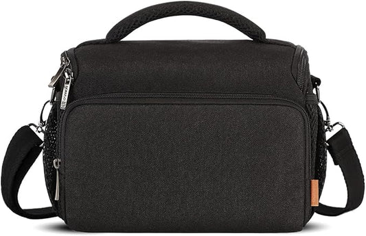 DOMISO Camera Bag Case Waterproof Anti-shock Shoulder Bag, Black