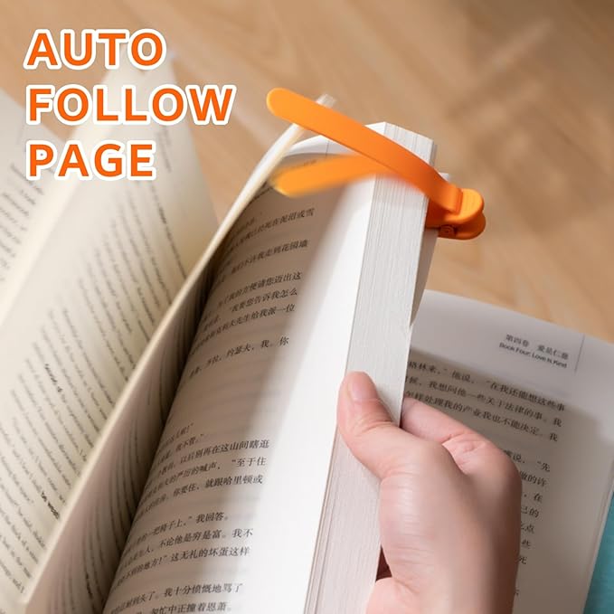 3pcs Silicone Automatic Bookmarks, Book Marks Gifts for Reading Women, Men, Kids, Book Lovers, Readers, Unique Cute Book Accessories, Stay in Place and Follow as You Read"