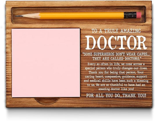 Doctor Sticky Note Holder, Thank You Doctor Gifts, Doctor Appreciation Gifts, Doctor Office Desk Self-Stick Note Pad Holders GSH344