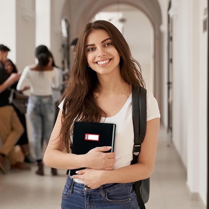 Chell Black Fabric Book Covers 6"x9", Book Sox Up to 8.5”X9.5”, Stretchable and Reusable Book Protector, for Paperback and Hardcover, Pack of 6